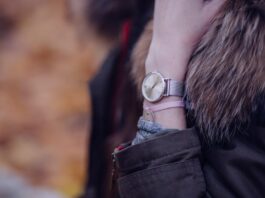 Wrist Watch wearing Woman