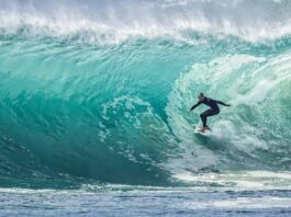 Surfing in Phuket, Thailand