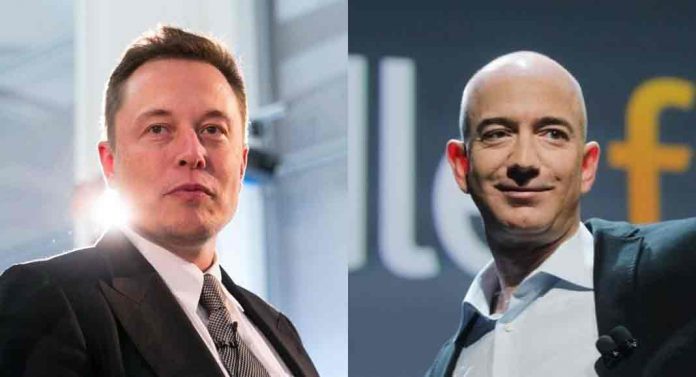 Elon Musk and Jeff Bezos Elon Musk and Jeff Bezos