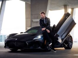 David Beckham Maserati car