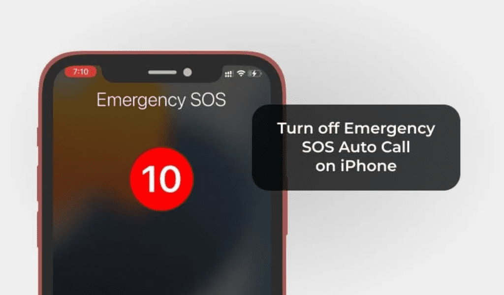 Turn off SOS on iPhone